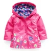 Girls Fashion Waterproof Children Clothes Autumn Casual Baby Boys Windcoat Long Sleeve Jacket Flower Print Kids Hoodie Outwear - Image 3