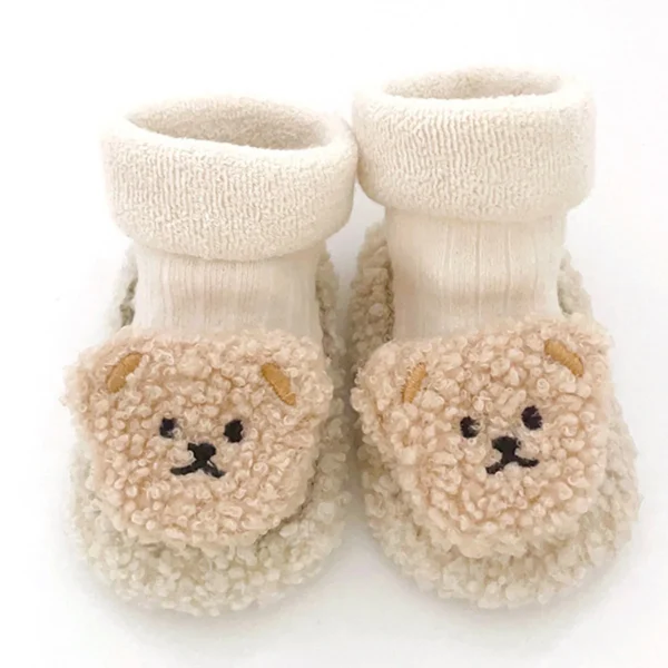 0-18Months Newborn Baby Bear Cotton Booties Winter Non-Slip Sole Toddler Boys Girls First Walkers Infant Warm Fleece Snow Boots - Image 4