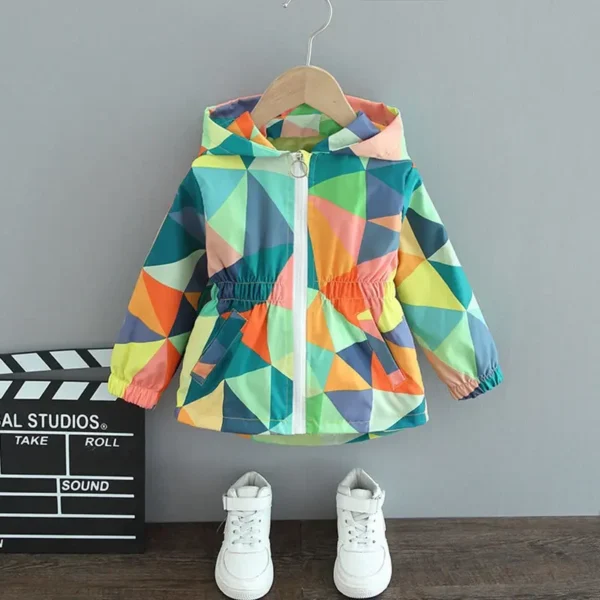 Kids Girls Spring Autumn Long Jackets 2023 New Fashion Kids Baby Butterfly Appliques Coats Casual Outerwear For 1-6Y - Image 3