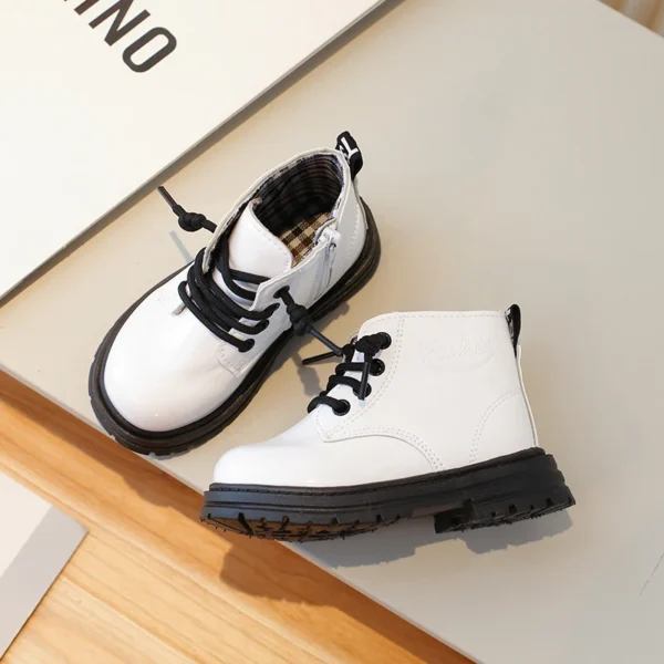 Fashion Kid Chelsea Boots Girl British Style Child Shoe Ankle PU Leather Boot Autumn Spring Waterproof Boy Shoe Boot - Image 6