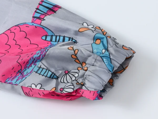 Stylish Cartoon Dinosaur Windbreaker Jacket for Girls - Perfect for Casual Wear! - Image 5