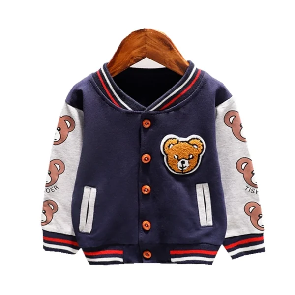 New Spring Autumn Baby Girls Boys Clothes Children Cotton Cartoon Jacket Toddler Fashion Sports Costume Infant Kids Sportswear - Image 2