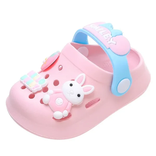 Slippers Baby Shoe Sandals Mules Breathable Boys Girls Sandals with Soft Sole for Indoor Outdoor Activities and Anti-Slip Design - Image 5