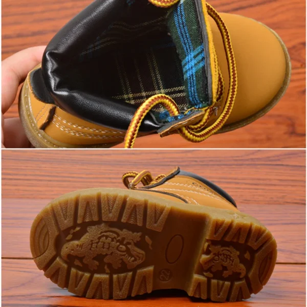 Autumn Winter Baby Boots Toddler Fashion Boots Kids Shoes Boys Girls Snow Boots Girls Boys Plush Fashion Boots Shoes Size - Image 5