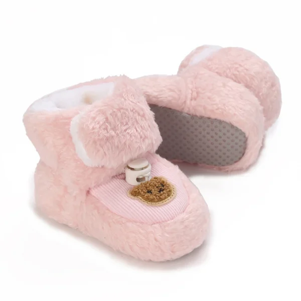 Winter Snow Baby Boots Cute Bear Warm Booties For Kids Soft Infant Newborn Toddler Baby Girls Boys Shoes Preschool Walking Shoes - Image 4