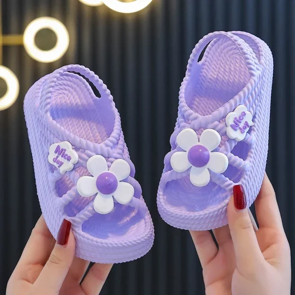 2024 New Children's Slippers Summer Girls and Boys Bathroom Home Anti slip Beach Shoes Soft Soled Baby Sandals - Image 6