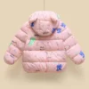 hibobi Winter Children's Cotton Coat Dinosaur Pattern Hooded Long-Sleeved Down Jacket Suitable For Children Under Five Years Old - Image 5
