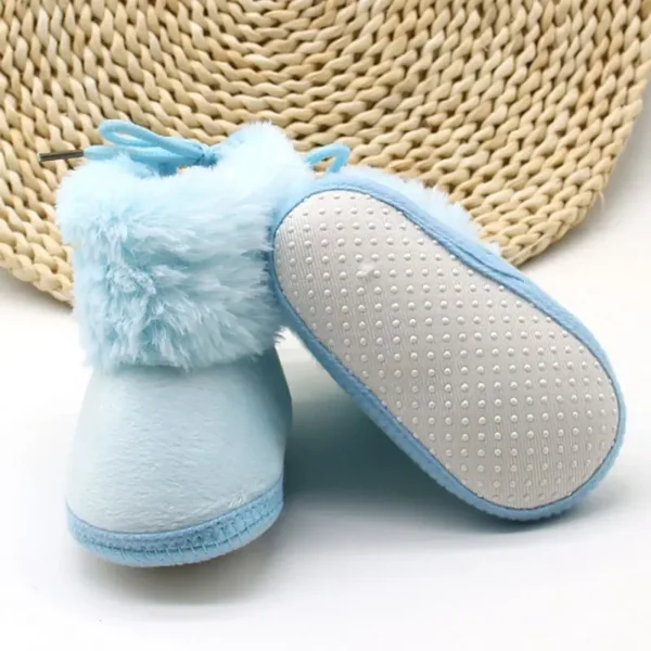 Winter Snow Baby Boots Newborn Warm Booties Soft Sole First Walkers Shoes for Baby Girls Boys Solid Infant Shoes Toddler 0-18M - Image 4