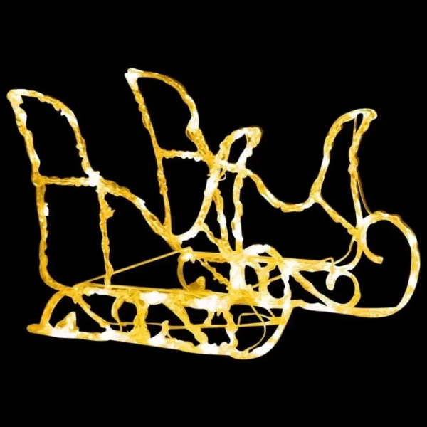 17x4x22 in 5 LED Outdoor Christmas Reindeer Yard Decoration, Lawn Decoration, Outdoor Luminous Reindeer Outdoor Gold - Image 6