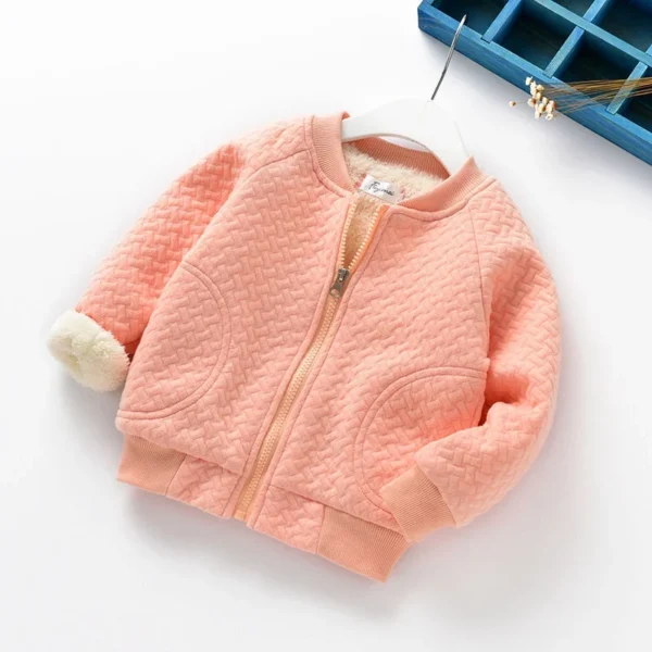 New Baby Girls Boys Clothes Cute Fleece Winter Warm Baby Girl Jacket Casual Baseball Uniform Outerwear Kids Coat - Image 4