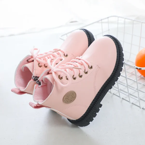 Children's Boots For Boys Girls Fashion Kids Ankle Snow Boots Rubber Outsole Autumn Winter Warm Classic For Toddlers Big Kids - Image 5