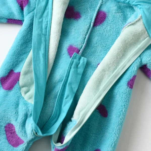 Toddler Baby Thicken Fleece Rompers Cartoon Animal Horn Hooded Jumpsuit Warm Kids Winter Outerwear Infant Playsuits Clothes - Image 4