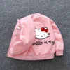 Sanrio Hello Kitty Girls Jacket Coats 2024 Spring Autumn Baby Kids Cartoon Long Sleeve Zipper Casual Outerwear Children Clothing - Image 3