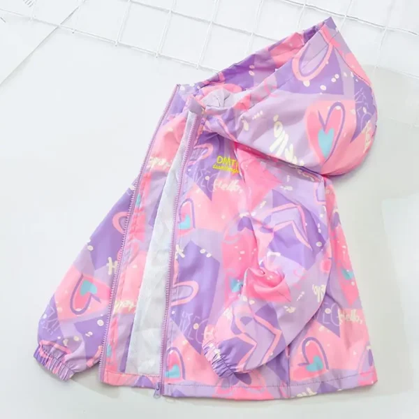 Korean Fashion Jacket For girls Teenager Casual Gradient Hooded Coat Boys Blazer Spring Autumn Windproof Sweet Coats Windbreaker - Image 4