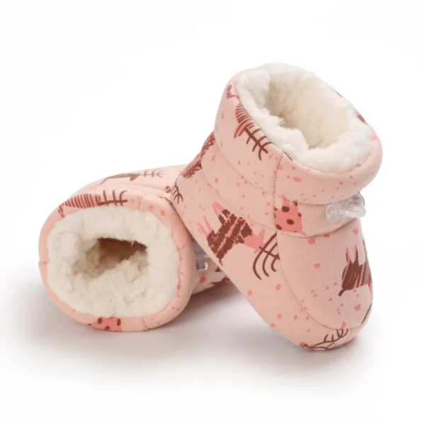 Classic Style Cartoon Winter Baby Boots Baby Toddler Shoes Girls Boys Newborn Boots Warm Non-Slip Soft Sole Shoes - Image 4
