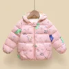 hibobi Winter Children's Cotton Coat Dinosaur Pattern Hooded Long-Sleeved Down Jacket Suitable For Children Under Five Years Old - Image 4
