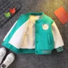 Autumn Winter Baby Boys Thickened Plush Jacket Coats Baseball Clothes Child Fashion Warm Fleece Cotton Padded Clothes Outerwear - Image 4