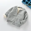 New Baby Girls Boys Clothes Cute Fleece Winter Warm Baby Girl Jacket Casual Baseball Uniform Outerwear Kids Coat - Image 2