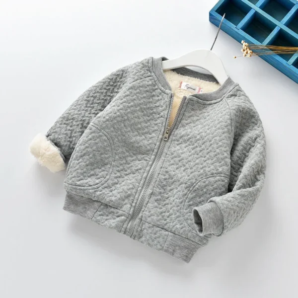 New Baby Girls Boys Clothes Cute Fleece Winter Warm Baby Girl Jacket Casual Baseball Uniform Outerwear Kids Coat - Image 2