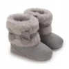 Rubber Non-slip Boots Winter Newborn Baby Cotton Booties Non-Slip Sole Toddler Boy Girl First Walkers Infant Warm Shoes Boots - Image 4