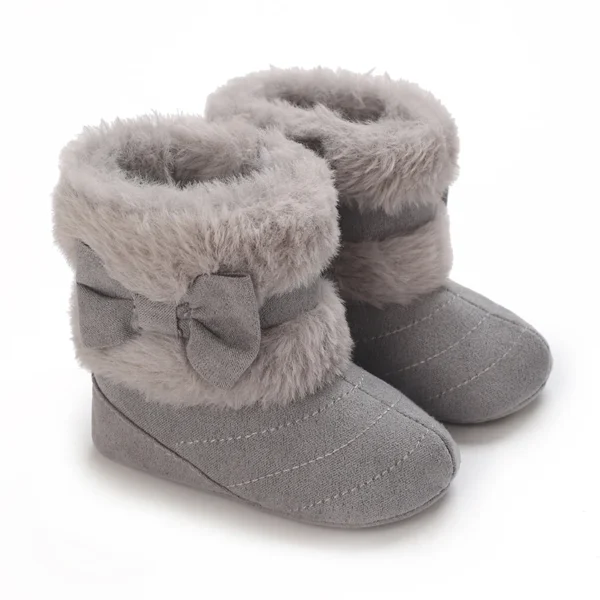 Rubber Non-slip Boots Winter Newborn Baby Cotton Booties Non-Slip Sole Toddler Boy Girl First Walkers Infant Warm Shoes Boots - Image 4