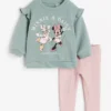 Cute Minnie Print Tops 2pcs For Girls Child Autumn Long Sleeve Tracksuits New Fashion Clothing Kids Casual Hoodies+Sweatpants - Image 3