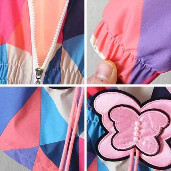 Kids Girls Spring Autumn Long Jackets 2023 New Fashion Kids Baby Butterfly Appliques Coats Casual Outerwear For 1-6Y - Image 6