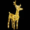 17x4x22 in 5 LED Outdoor Christmas Reindeer Yard Decoration, Lawn Decoration, Outdoor Luminous Reindeer Outdoor Gold - Image 5