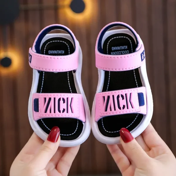 Children Sandals Students Non-slip Shoes Simple Generous Boys Girls Sandals Wear and Off Easy Soft Bottom Kids Casual Footwear - Image 4