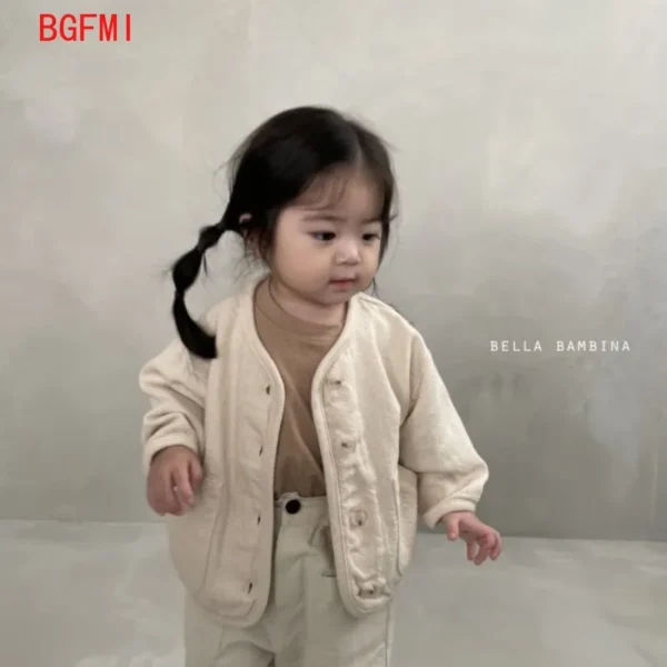 Korean Fashion Baby Boy Girl Cotton Denim Jacket Infant Toddler Child Jean Coat Kid Outwear Casual Spring Fall Kids Clothes 2-7Y - Image 4