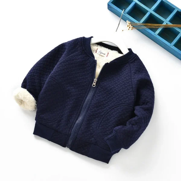 New Baby Girls Boys Clothes Cute Fleece Winter Warm Baby Girl Jacket Casual Baseball Uniform Outerwear Kids Coat - Image 3