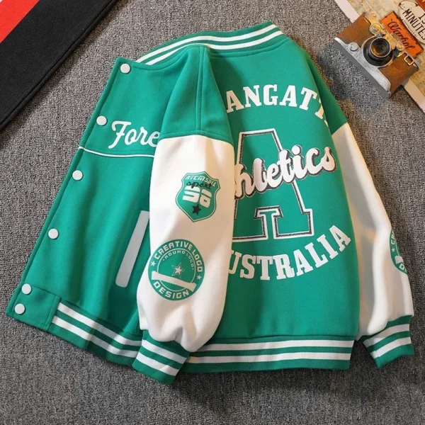 Fashion Spring Autumn Long Sleeve Outwear Teenager Kids Letter Printed Coat Sport Children Clothing 3 8 10 12 Years Old - Image 5
