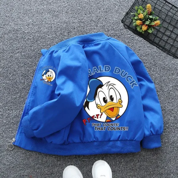 New Spring Baby Boys Girls Jacket Fashion Cartoon Mickey Minnie Mouse Print Outerwear for Kids Clothes Children Windbreaker Coat - Image 5