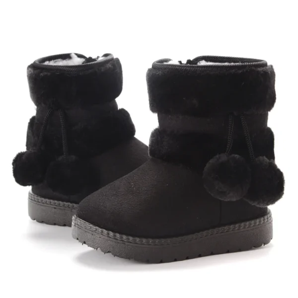 New Girls Snow Boots Winter Comfortable Thick Warm Kids Boots Lobbing Ball Thick Children Autumn Cute Boys Boots Princess Shoes - Image 5
