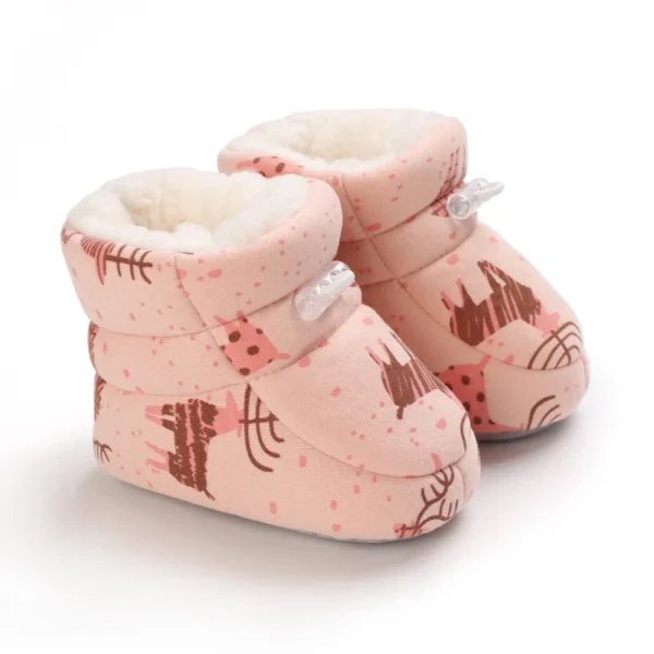 Classic Style Cartoon Winter Baby Boots Baby Toddler Shoes Girls Boys Newborn Boots Warm Non-Slip Soft Sole Shoes - Image 2