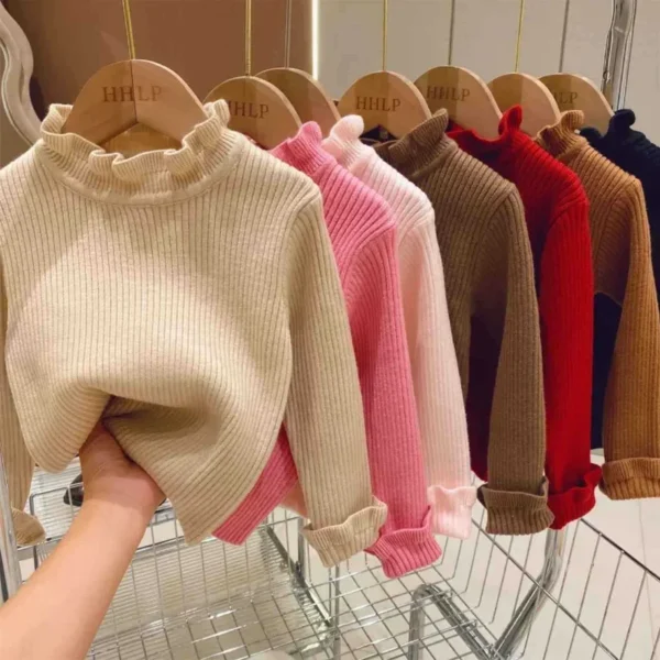 0-7Y Autumn New Baby Boys Girls Clothes Baby Sweater Toddler Knit Sweater Newborn Knitwear Long Sleeve Cotton Baby Pullover Tops - Image 2