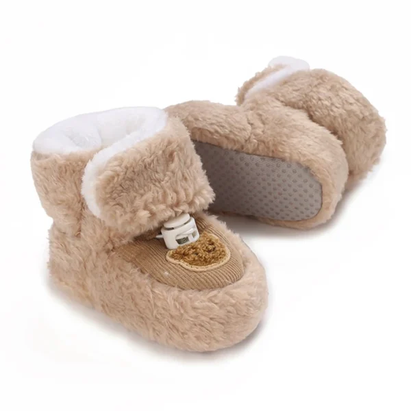 Winter Snow Baby Boots Cute Bear Warm Booties For Kids Soft Infant Newborn Toddler Baby Girls Boys Shoes Preschool Walking Shoes - Image 5