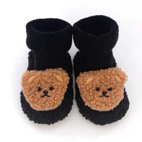0-18Months Newborn Baby Bear Cotton Booties Winter Non-Slip Sole Toddler Boys Girls First Walkers Infant Warm Fleece Snow Boots - Image 5