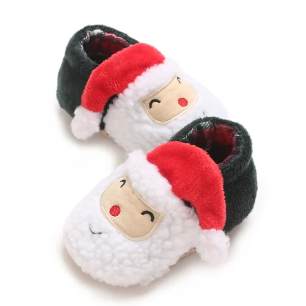 0-18Months Newborn Boys and Girls Christmas Baby Shoes Toddler First Walkers Soft Bottom Infant Flats Warm Snow Boots - Image 3