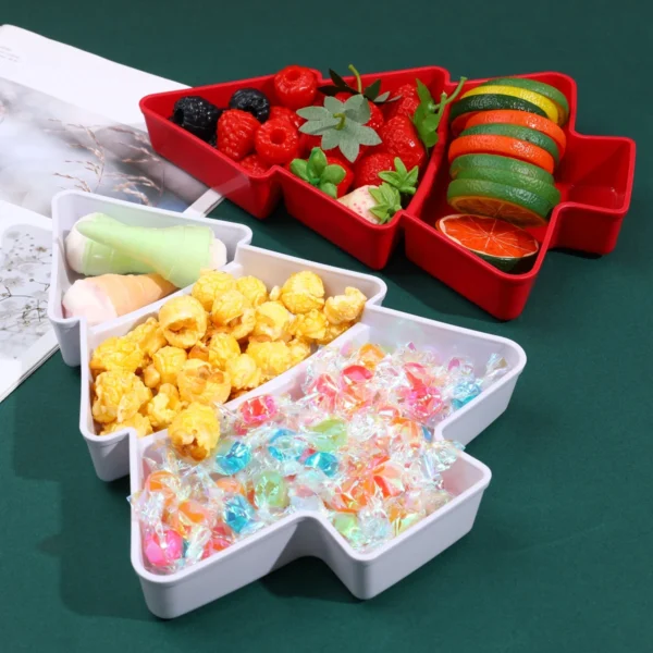 Christmas Tree Fruit Plate Marry Christmas Party Decorations For Home 2024 Navidad Noel Natal Xmas Gifts Happy New Year 2025 - Image 3