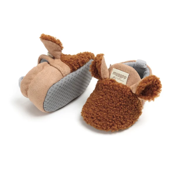 MYGGPP Cute Cartoon Comfortable Boots For Baby, Soft And Warm Plus Fleece Boots For Indoor Outdoor Walking, Autumn And Winter - Image 4