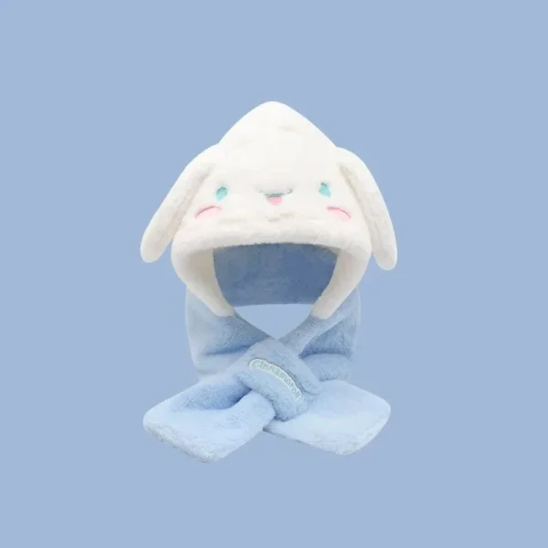 Children's Hat Scarf Integrated Winter Warm Boy and Girl Plush Cartoon Ear Protection Hat Gloves 2024 New Model - Image 5