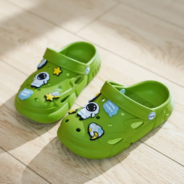 2023 New Girls Clogs Children Sandals 6-12 Years Kids Casual Summer Shoes Sports Soft Thick Sole Slippers for Girl - Image 5