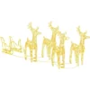 17x4x22 in 5 LED Outdoor Christmas Reindeer Yard Decoration, Lawn Decoration, Outdoor Luminous Reindeer Outdoor Gold - Image 4