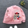 New Spring Baby Boys Girls Jacket Fashion Cartoon Mickey Minnie Mouse Print Outerwear for Kids Clothes Children Windbreaker Coat - Image 3