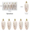 5Pcs Christmas Painted Pine Cone Balls Hanging Pendants Merry Christmas Tree Decoration for Home Xmas Ornament Gift Navidad 2024 - Image 5
