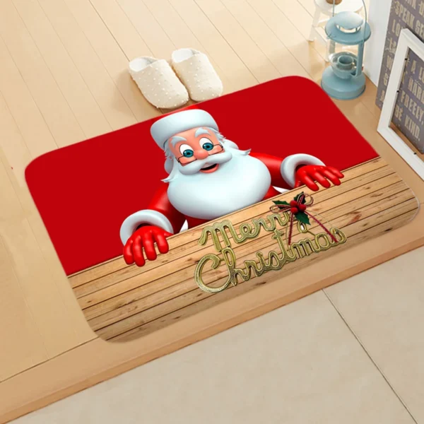 Christmas Door Mat Santa Claus Outdoor Carpet Merry Christmas Decorations For Home 2024 Navidad Xmas Ornament New Year 2025 - Image 4