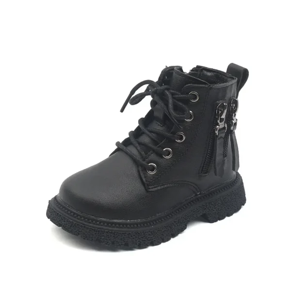 2024 Spring Autumn Winter Ankle Boots Light Girl Platform Shoes Burgundy Beige Black Boys Short Boots Super Cozy Shoes - Image 5