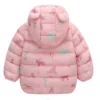 New Winter Down Warm Jackets Autumn Baby Thin Hooded Cotton Coats Girls Boys Cute Solid Outerwear 2-6 Years - Image 5