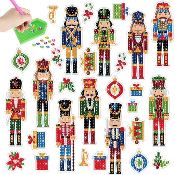 Christmas Gift Box Stickers Merry Christmas Decor For Home 2024 Navidad Kerst Xmas Decor Noel Kerst Happy New Year Gift 2025 - Image 6